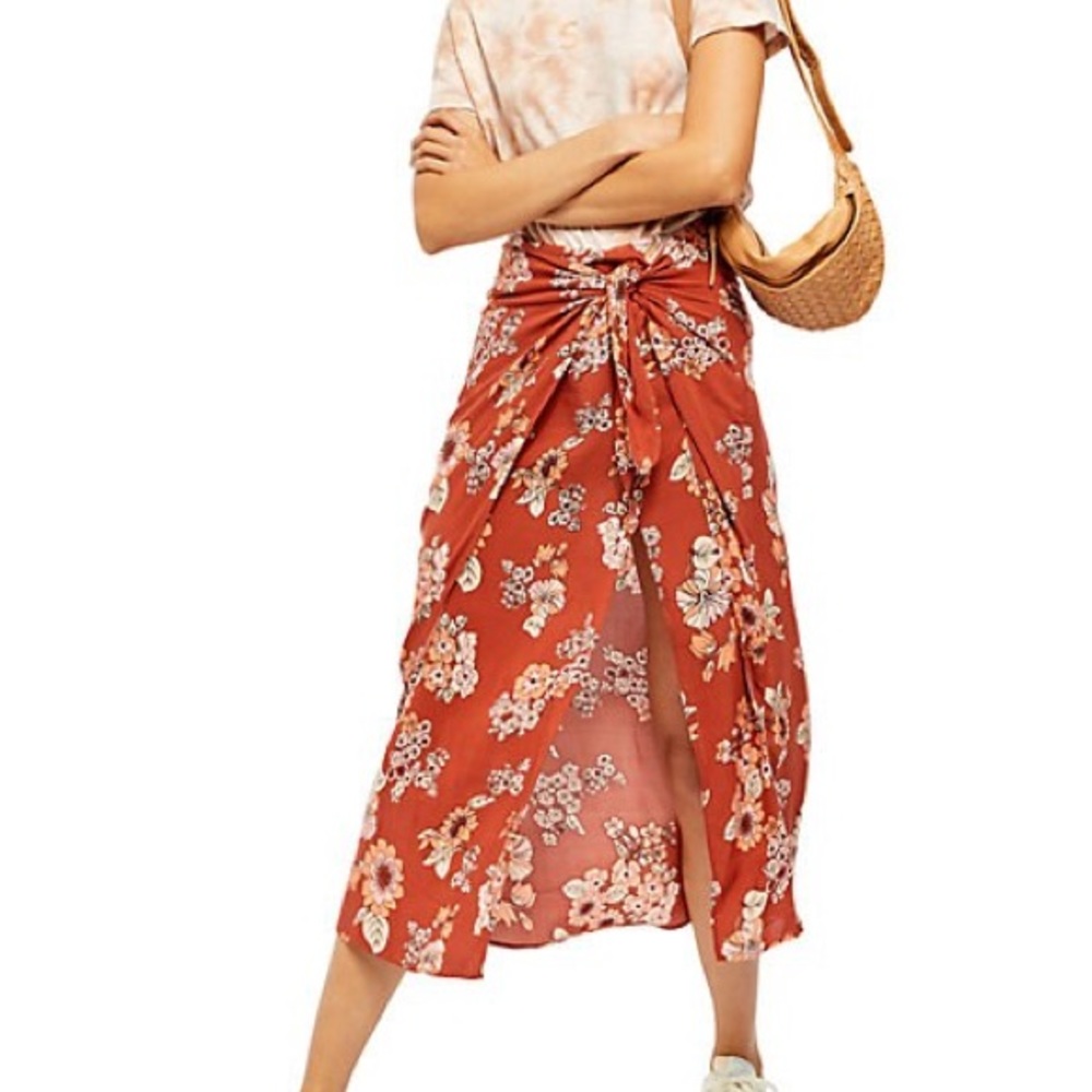 Free People Sunray wrap skirt